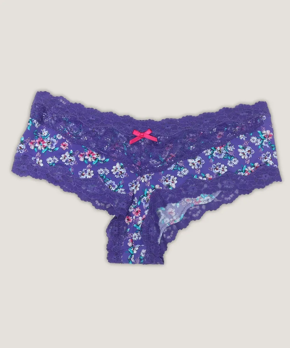 Pantaleta Lady Genny Plus Size C-403 Microfibra & Encaje