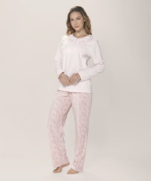 Pijama micropolar estampado Mujer Lady Genny J-505 - Imagen 5
