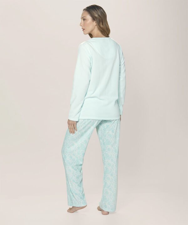 Pijama micropolar estampado Mujer Lady Genny J-505 - Imagen 3