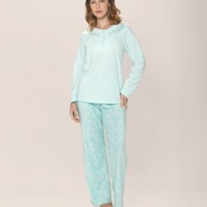 Pijama micropolar estampado Mujer Lady Genny J-505
