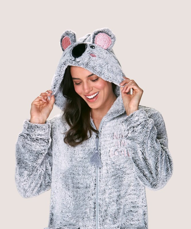 Pijama enterito polar con cierre Mujer Lady Genny J-777 - Imagen 3