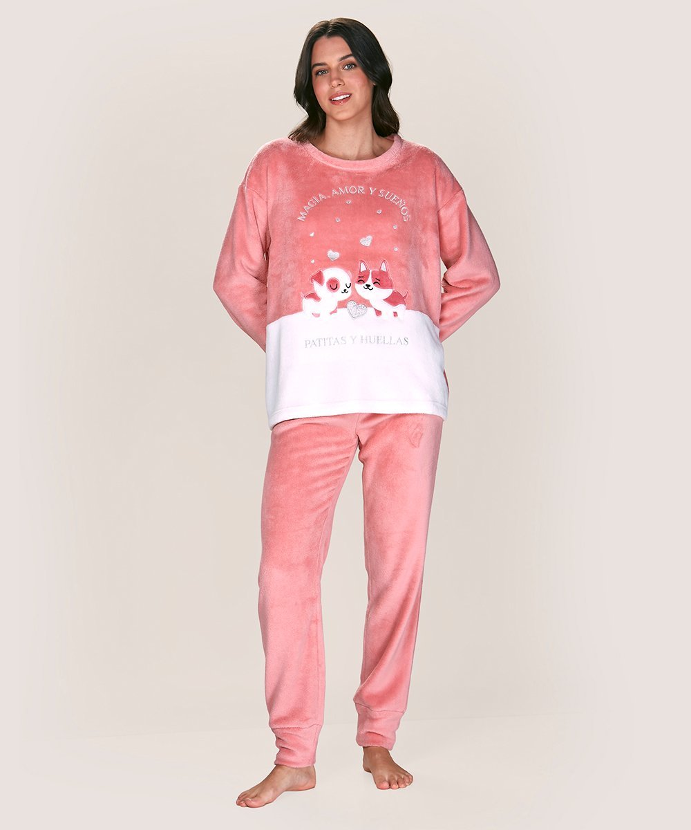 Pijama polar Mujer Lady Genny J-927 - Imagen 3