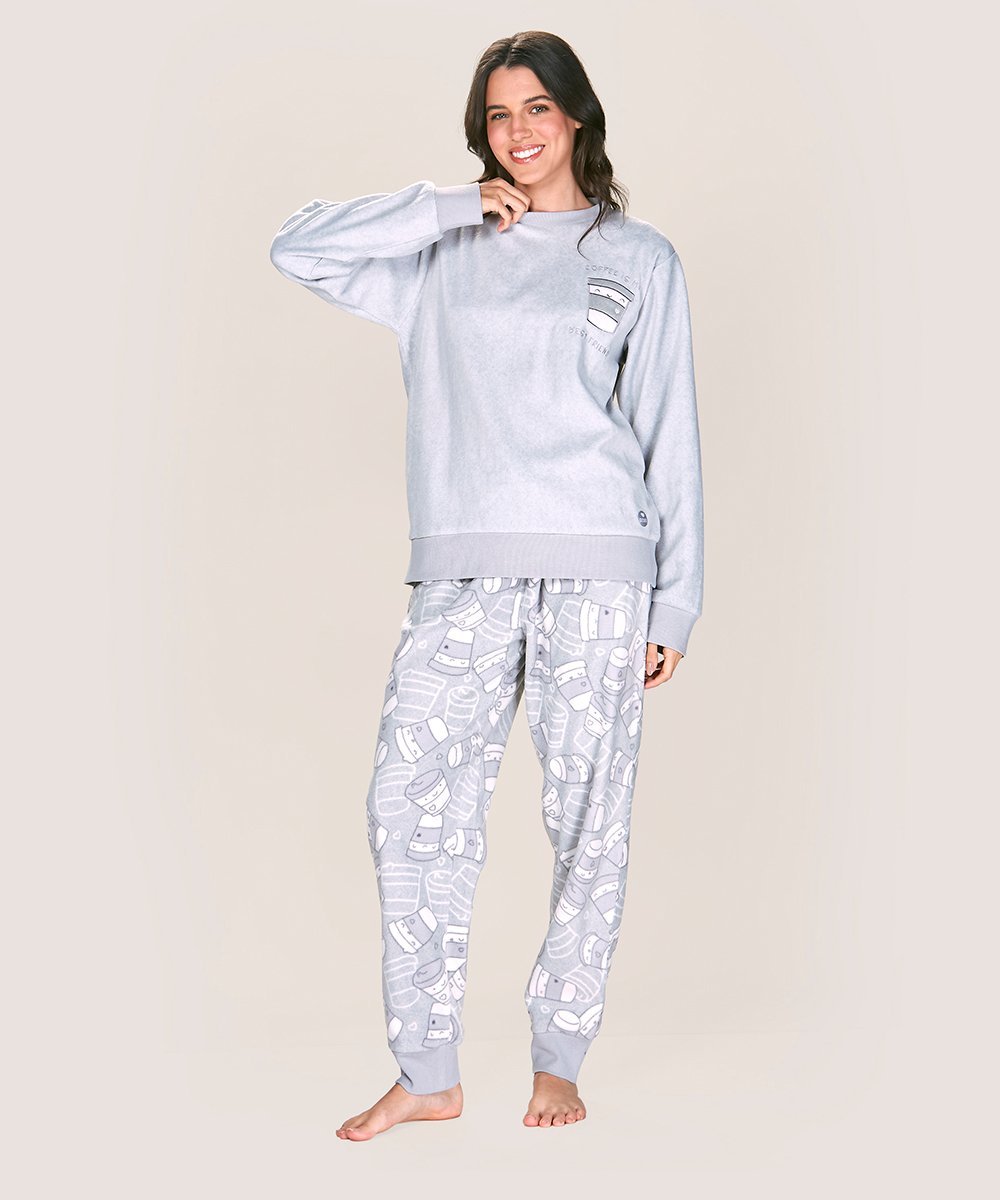 Pijama micropolar Mujer Lady Genny J-937 - Imagen 2