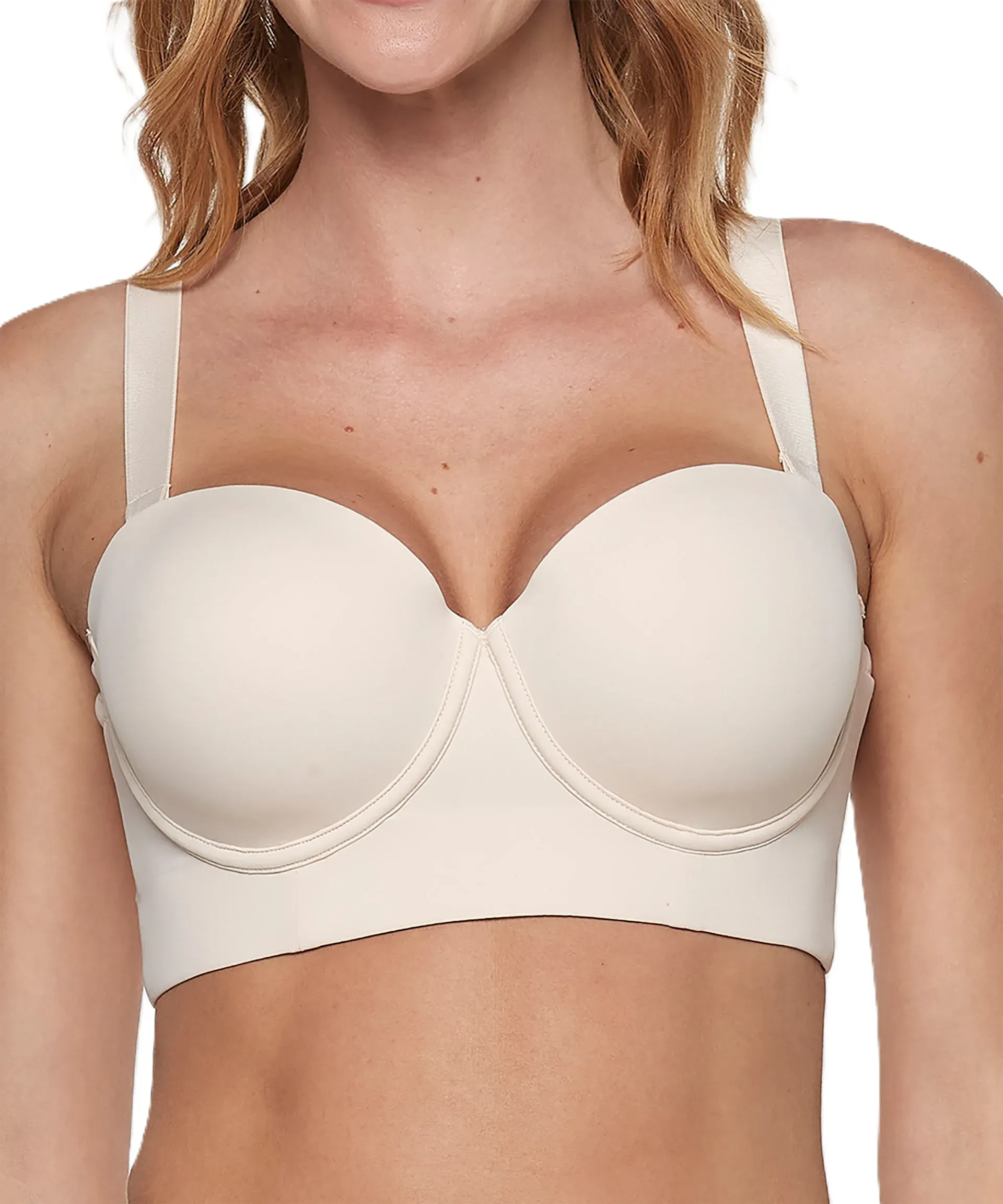 Sostén Strapless Mujer Lady Genny S-357C Microfibra Con Soft - Imagen 2