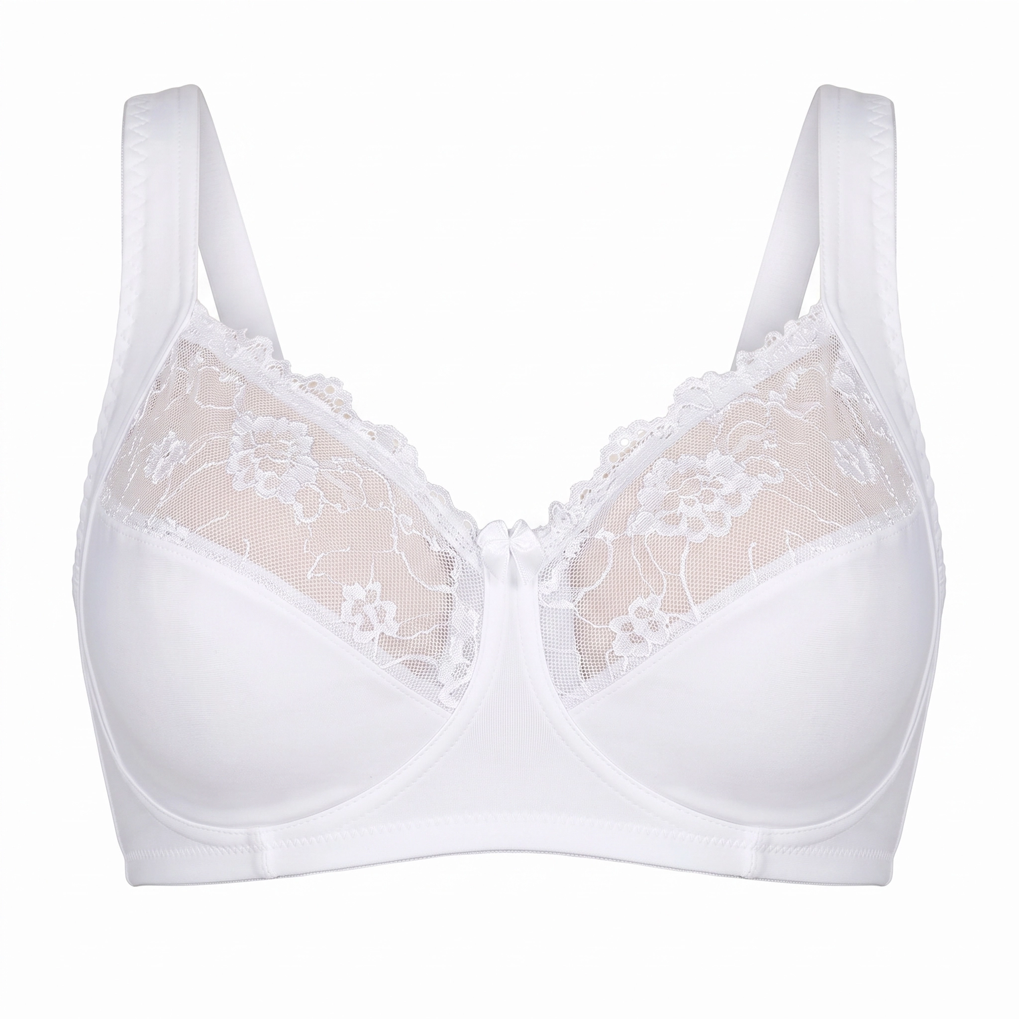Sostén Microfibra Mujer Lady Genny S-729D Encaje Sin Arco